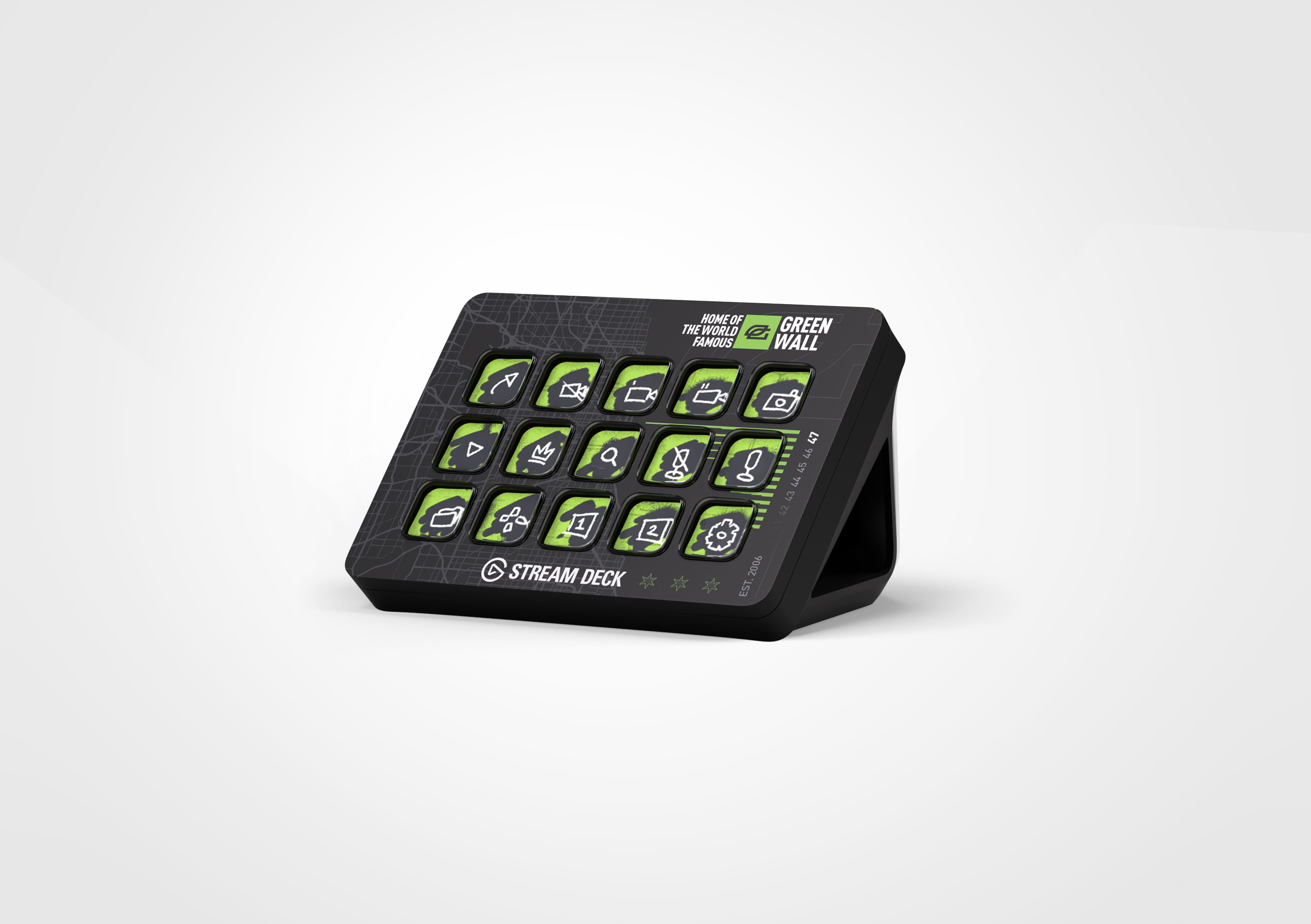 Stream Deck MK.2 (Black) with OpTic Faceplate | Elgato